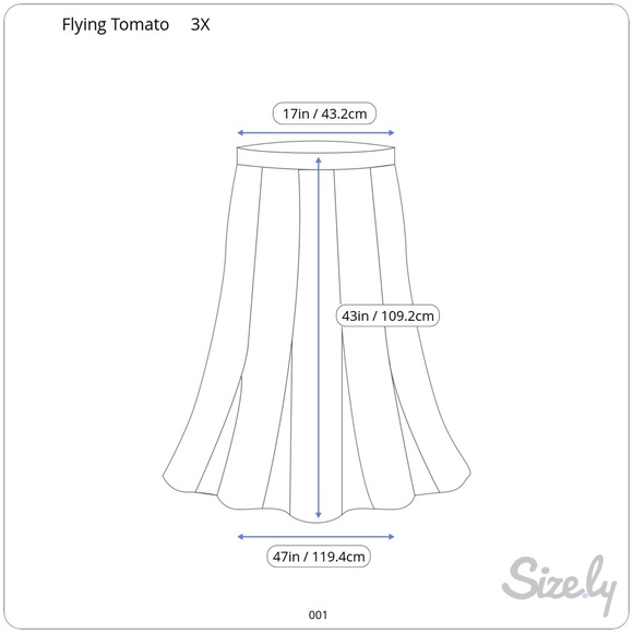 Flying Tomato Boho Floral Plus Size Maxi Skirt - Picture 6 of 6